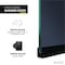 Anzzi Veil 74 in. by 34 in. Frameless Tinted Glass Shower Screen Shower Door in Matte Black SD-AZFL06001MBT - alternate 2